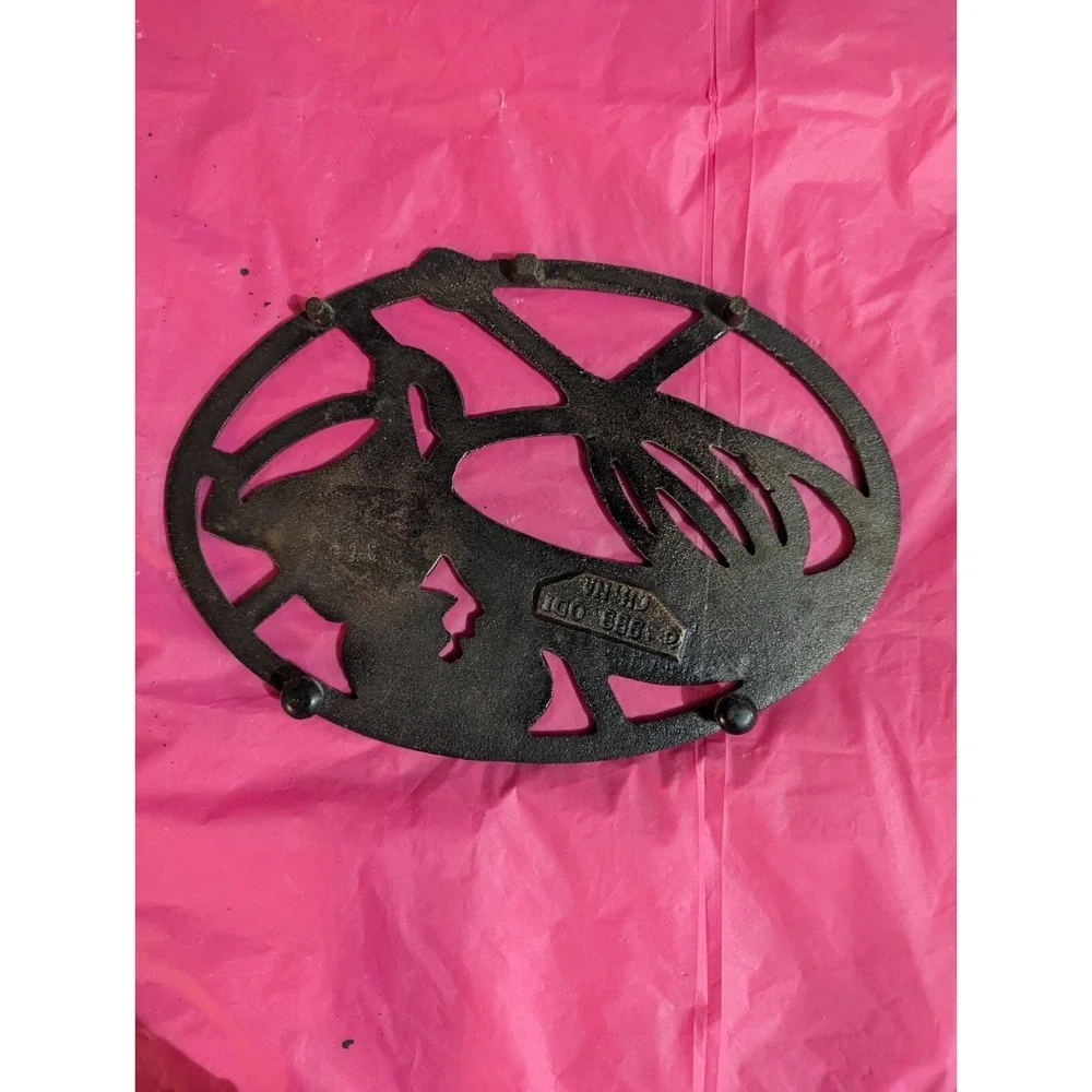 Cast‎ Iron kitchen vintage trivet egg bowl measuring cup spoon mixer design